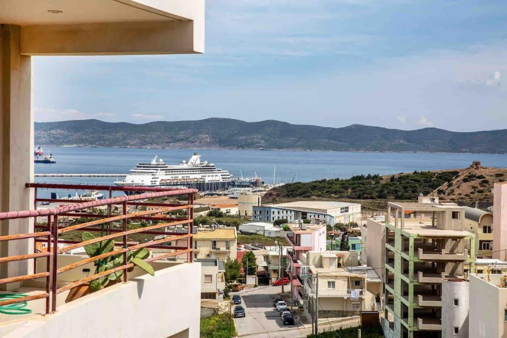 Lavrio Seaview 2Bdr Apt 4 Min Dive From The Sea Buitenkant foto