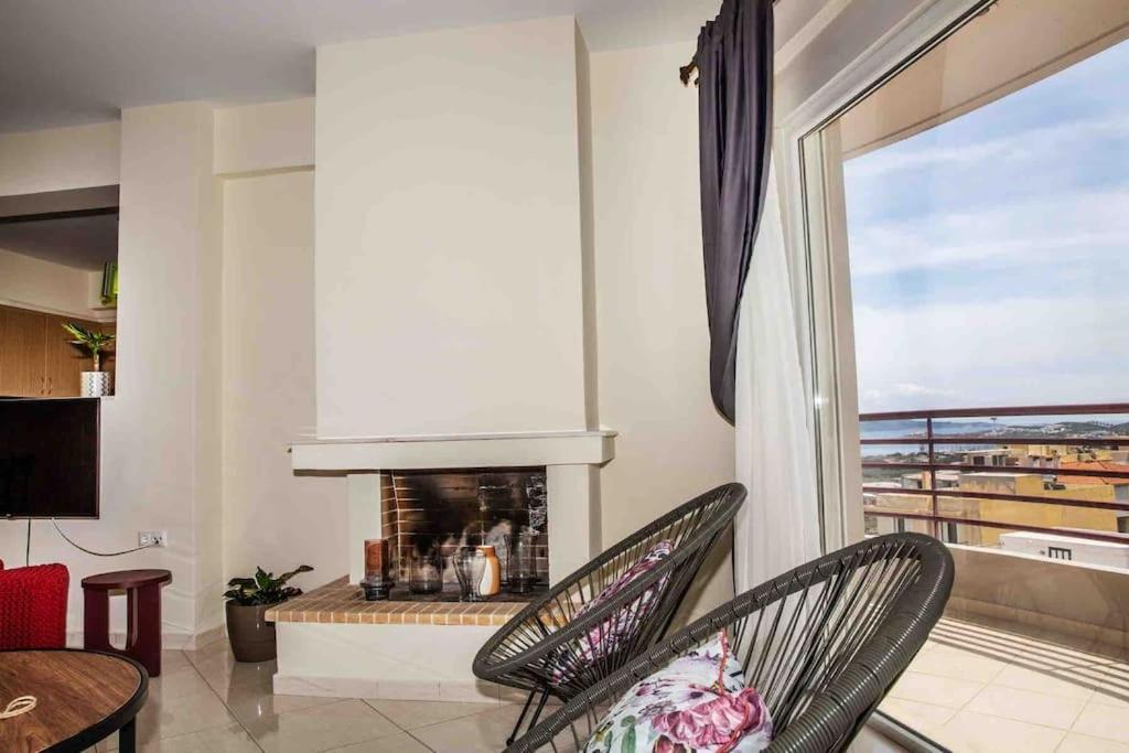 Lavrio Seaview 2Bdr Apt 4 Min Dive From The Sea Buitenkant foto